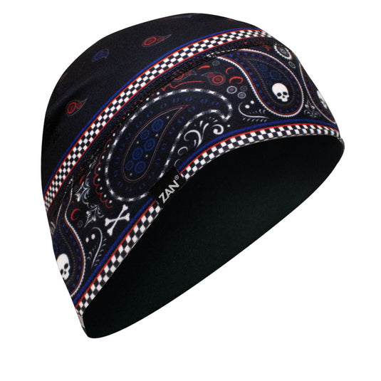 SPORTFLEX HELMET LINER/BEANIE RED/WHT/BLUE CLASSIC BANDANNA WHLL148 image 1