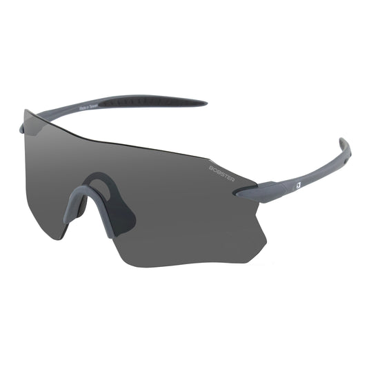 AERO CYCLING SUNGLASS MATTE GRAY SMOKE SILVER MIRROR AERO : BAER01 image 1