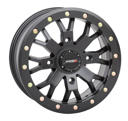 SB4 BL WHEEL 15X10 5+5 (-5MM) 4/156 MATTE BLACK 15S3-31561 image 1