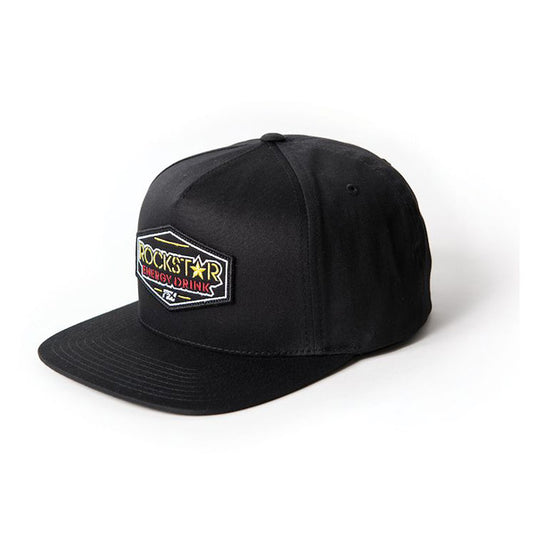 FACTORY EFFEX ROCKSTAR EMBLEM SNAPBACK HAT / BLACK (ONE SIZE)