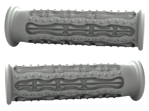 MOTO-GRIP SKELETON FINGERZ GRIPS-STREET BIKE, GRAY