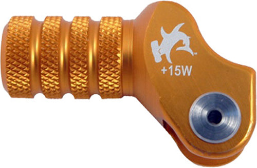 BILLET SHIFT LEVER OFFSET TIP ORANGE +15MM 01-0000-08-40 image 1