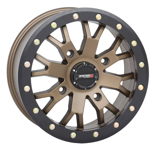 SB4 BL WHEEL 15X7 4+3 (+15MM) 4/137 MATTE BRONZE/BLACK 15S3-3238 image 1