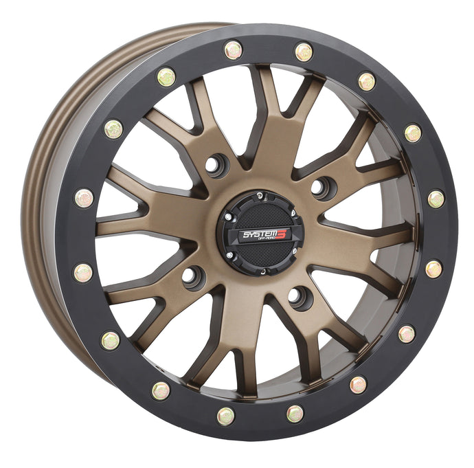 SB4 BL WHEEL 15X10 5+5 (-5MM) 4/137 MATTE BRONZE/BLACK 15S3-32371 image 1