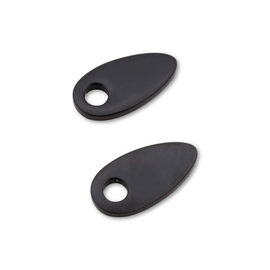 INDY SPACER TURN SIGNAL ADAPTR PAIR BLACK HD 207-182H image 1