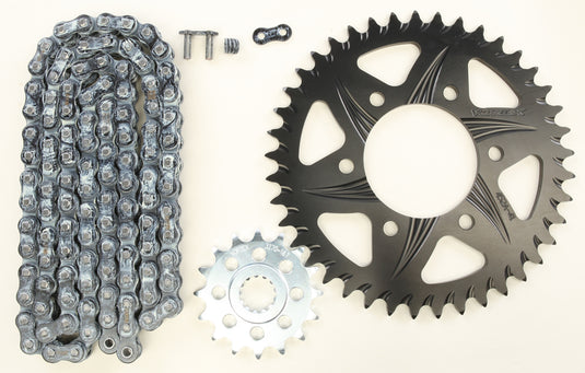 SPROCKET/CHAIN KIT STL/ALU 16/41T BLK RX3 520-110L BLK CK6296 image 1