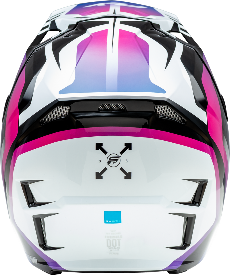 Load image into Gallery viewer, YTH FORMULA CP KRYPTON HELMET WHITE/BLACK/PURPLE YL 73-0039YL image 2
