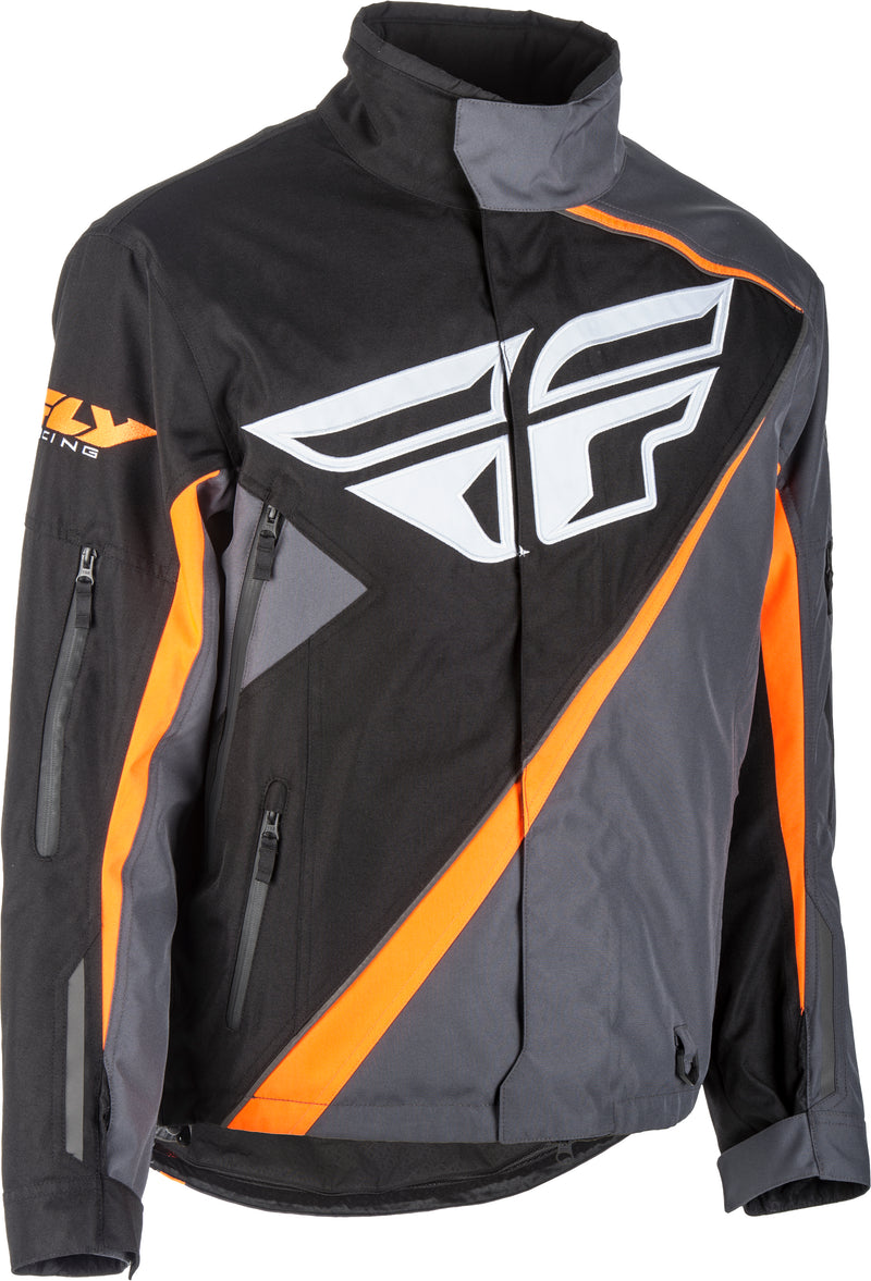Load image into Gallery viewer, FLY SNX JACKET BLACK/ORANGE/GREY 3X 470-40703X image 1
