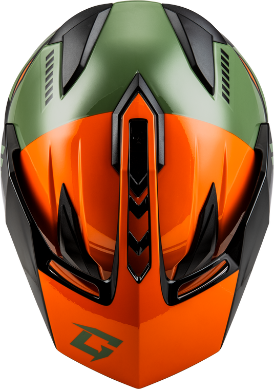 GM-11 RONIN HELMET ORANGE/GREEN/BLACK 2X A11151188 image 3
