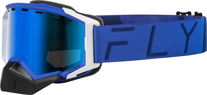 Load image into Gallery viewer, ZONE PRO SNOW GOGGLE BLUE W/ BLUE MIR/PLRZD SMOKE LENS FLB-24ZP8 image 1
