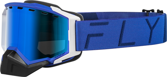 ZONE PRO SNOW GOGGLE BLUE W/ BLUE MIR/PLRZD SMOKE LENS FLB-24ZP8 image 1