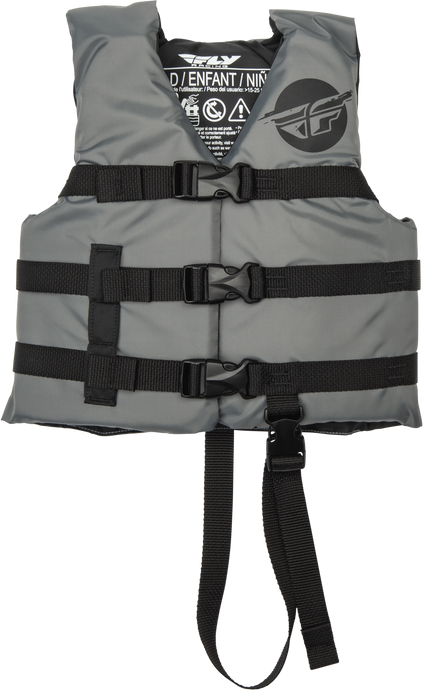 CHILD FLOTATION VEST GREY/BLACK 221-30323 image 1