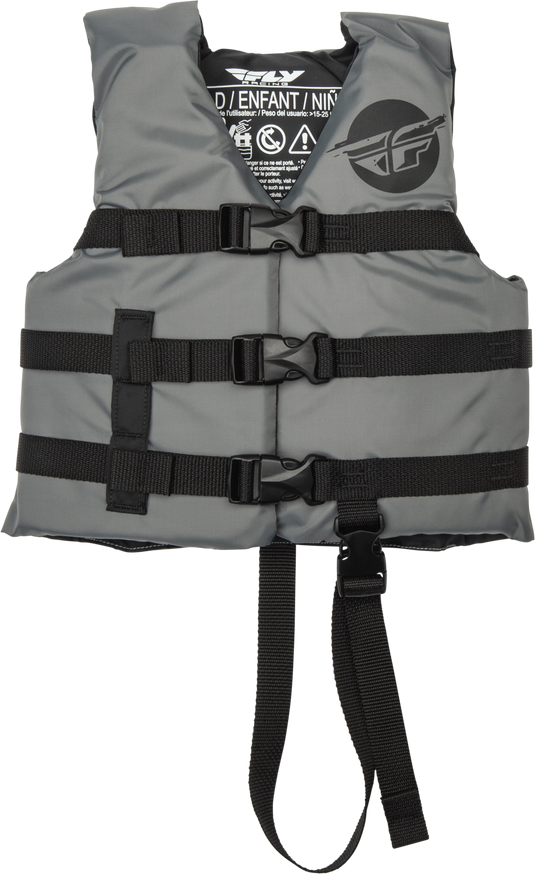 CHILD FLOTATION VEST GREY/BLACK 221-30323 image 1