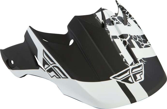 F2 FRACTURE VISOR BLACK/WHITE 73-46348 image 1