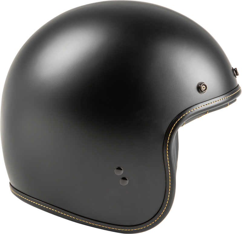 Load image into Gallery viewer, .38 RETRO HELMET MATTE BLACK LG F77-1201L image 2
