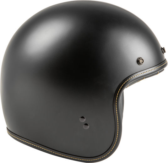 .38 RETRO HELMET MATTE BLACK XS F77-1201XS image 2