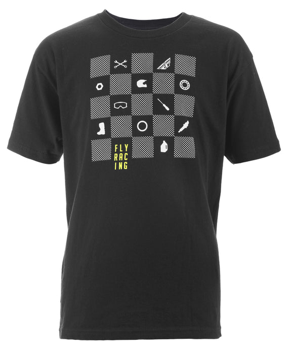 FLY CHECKERS TEE BLACK YS BLACK YS 352-1090S image 1