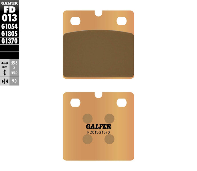 BRAKE PADS SINTERED FD013G1370 FD013G1370 image 1