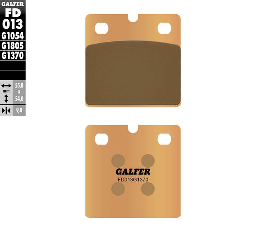 BRAKE PADS SINTERED FD013G1370 FD013G1370 image 1