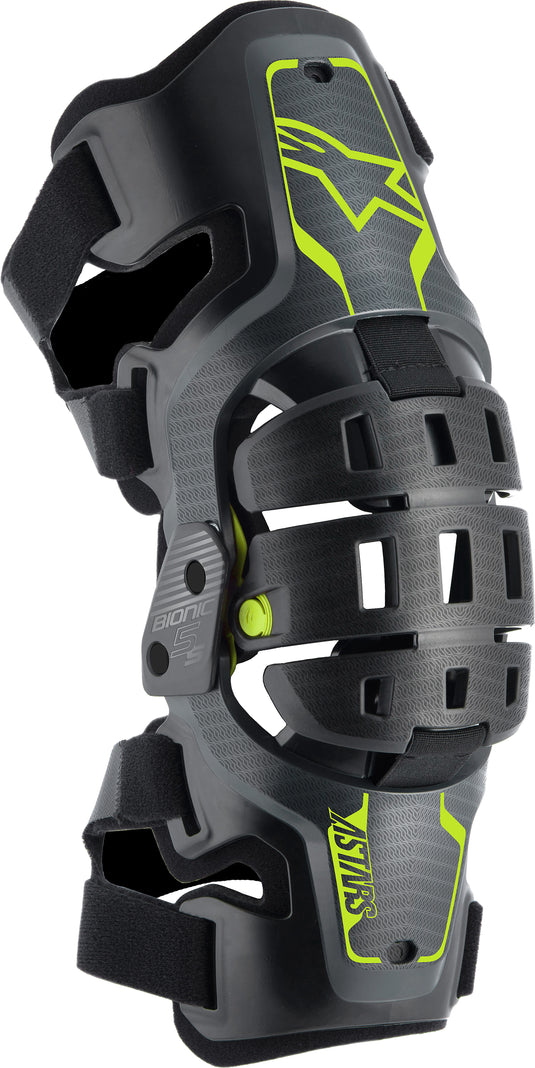 BIONIC 5S YOUTH KNEE BRACE BLACK ANTH/FLUO YELLOW 6540520-1155-OS image 2