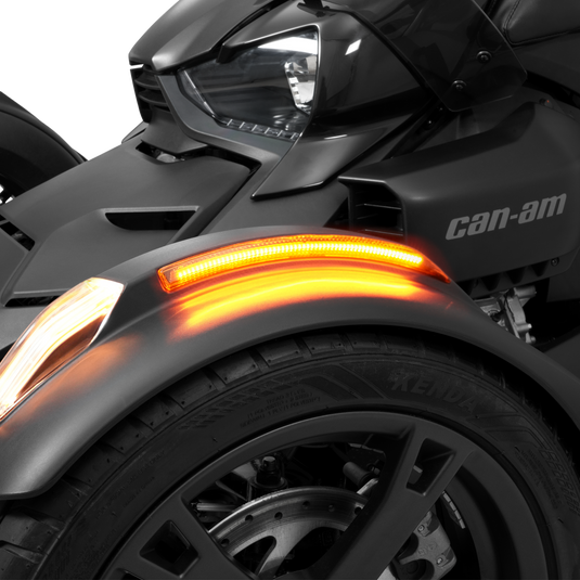 SLAYER FRONT FENDER LED LIGHT AMBER LENS CAN 41-187A image 2