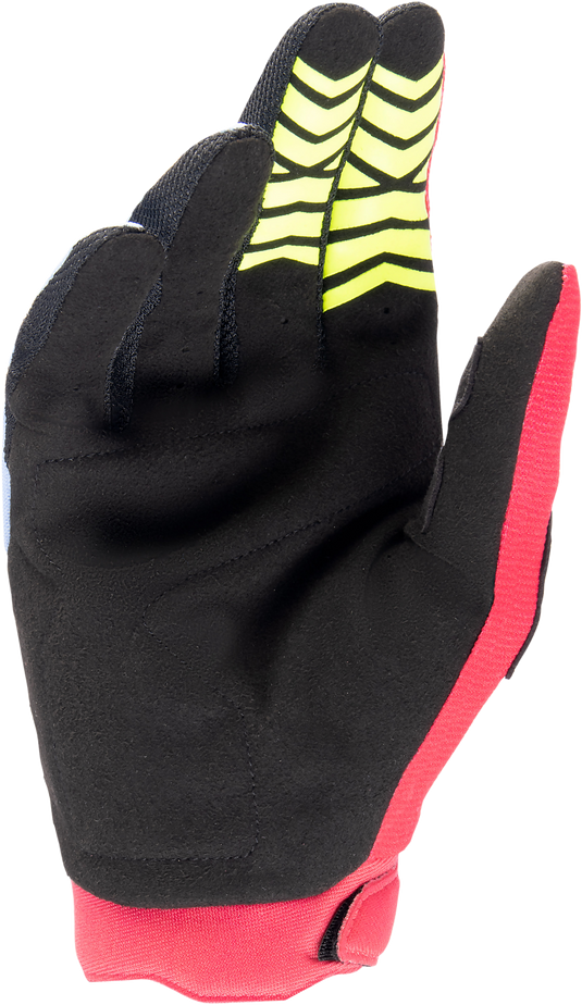 YOUTH & KIDS FULL BORE GLOVES LIGHT BLUE/RED BERRY/BLACK 2XS 3543622-7067-XXS image 2