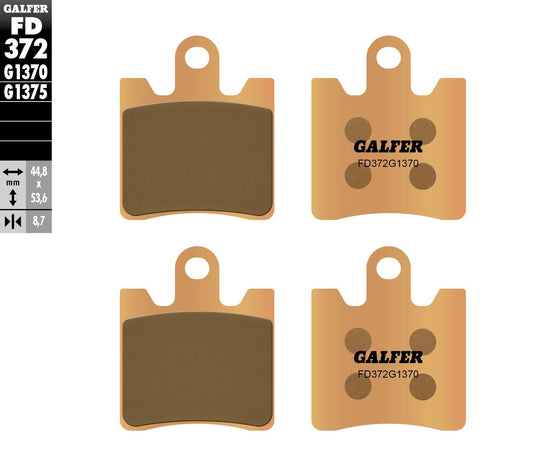 BRAKE PADS SINTERED FD372G1370 FD372G1370 image 1