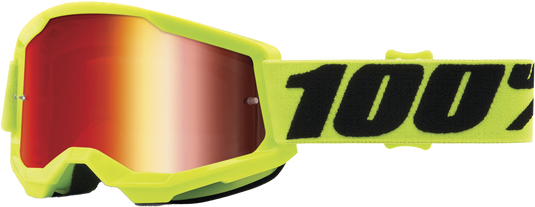 STRATA 2 JUNIOR GOGGLE FLUO YELLOW MIRROR RED LENS 50032-00003 image 1