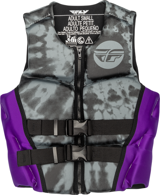 WMN'S NEOPRENE FLOTATION VEST PURPLE/GREY/BLACK XS 221-30420XS image 1