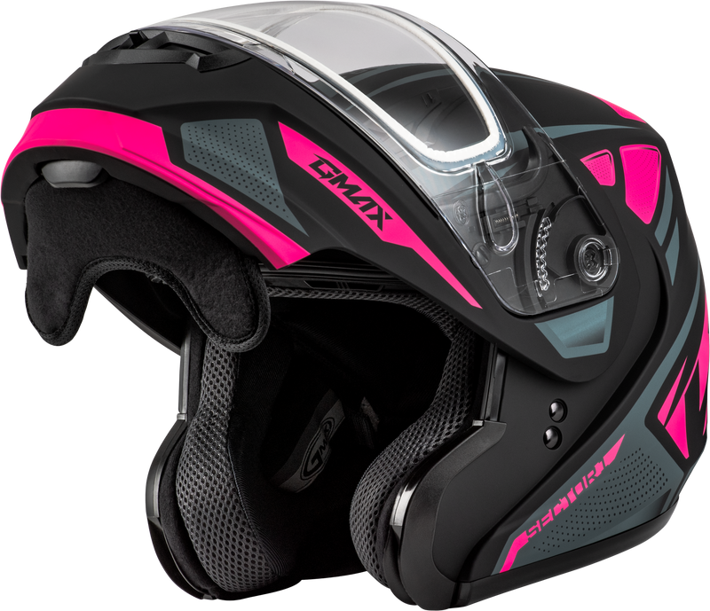 Load image into Gallery viewer, MD-04S SECTOR SNOW HELMET MATTE BLACK/PINK XL M20431337 image 5
