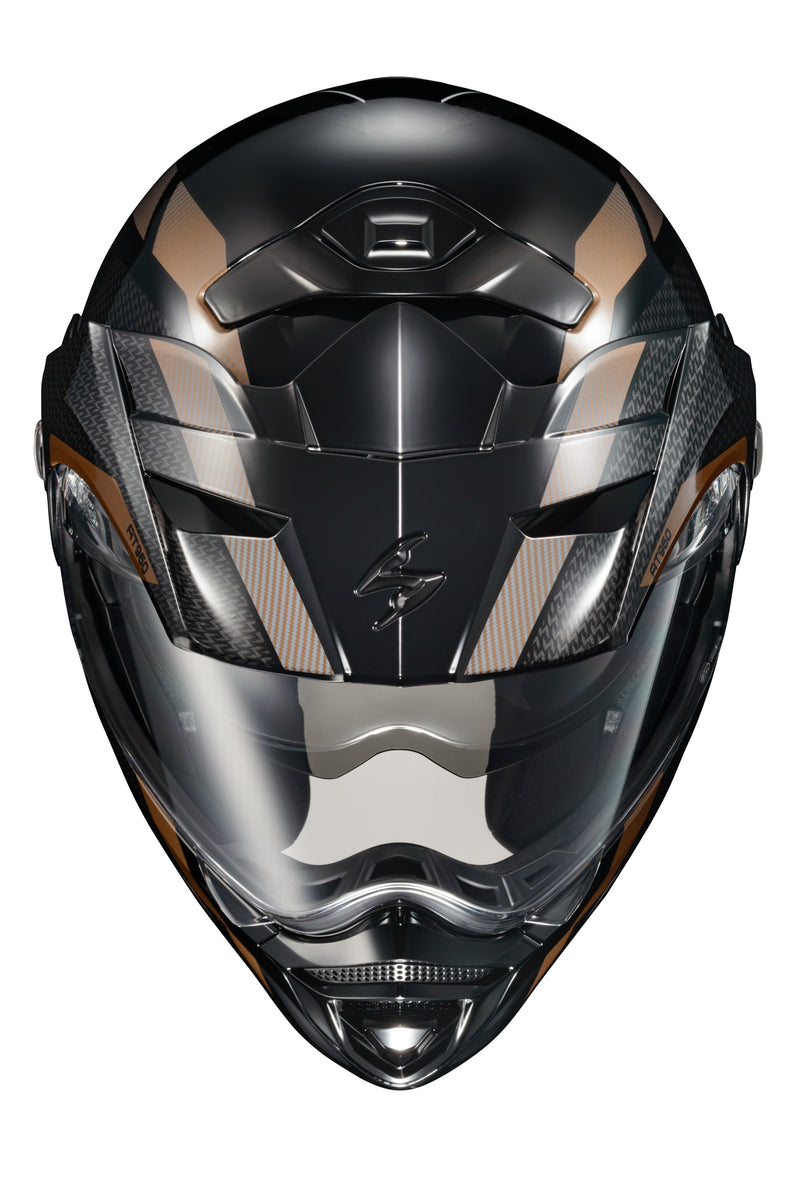 Load image into Gallery viewer, EXO-AT960 MODULAR HELMET HICKS BLACK/GOLD LG 96-1145 image 2
