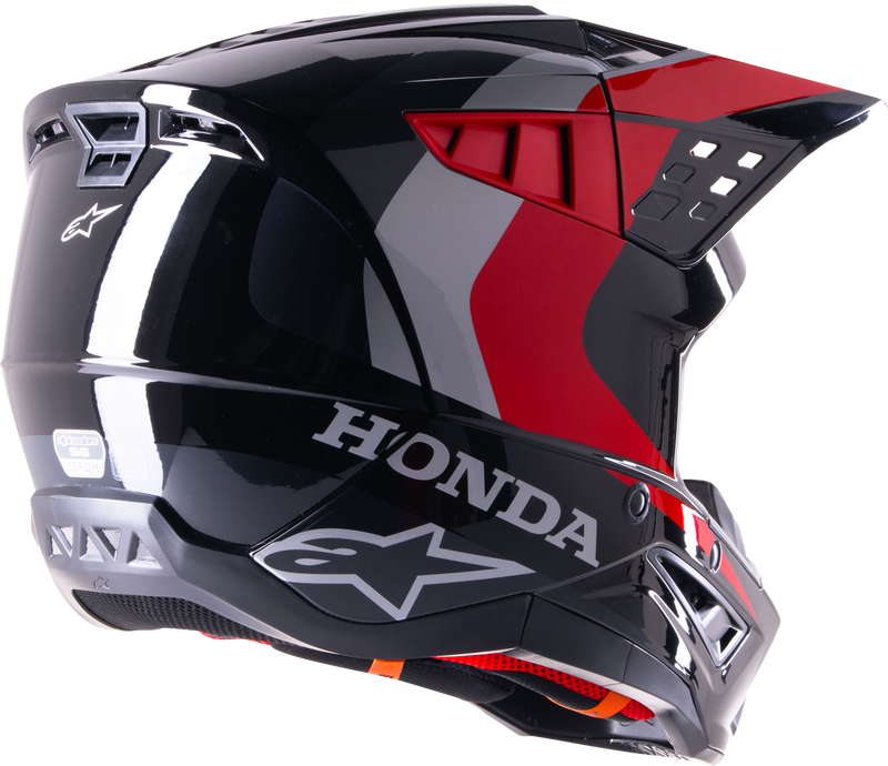 Load image into Gallery viewer, HONDA S-M5 HELMET BLACK/RED GLOSSY 2X 8308123-1333-XXL image 2
