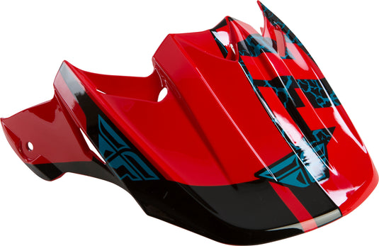 F2 FRACTURE VISOR BLACK/RED/BLUE 73-46349 image 1