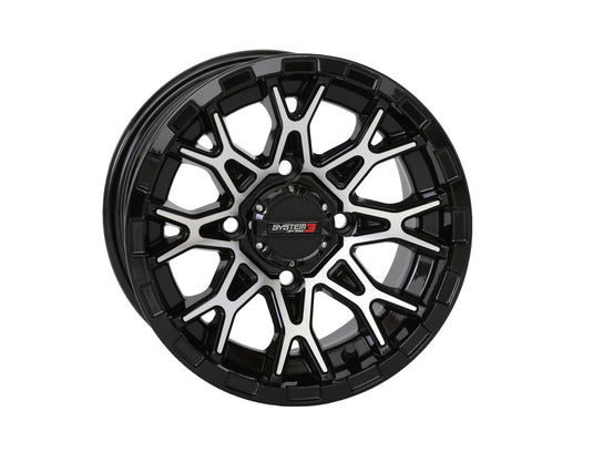 ST6 WHEEL 14X7 4+3 (+10MM) 4/156 GLOSS BLACK/MACHINED 14S3-6055 image 1