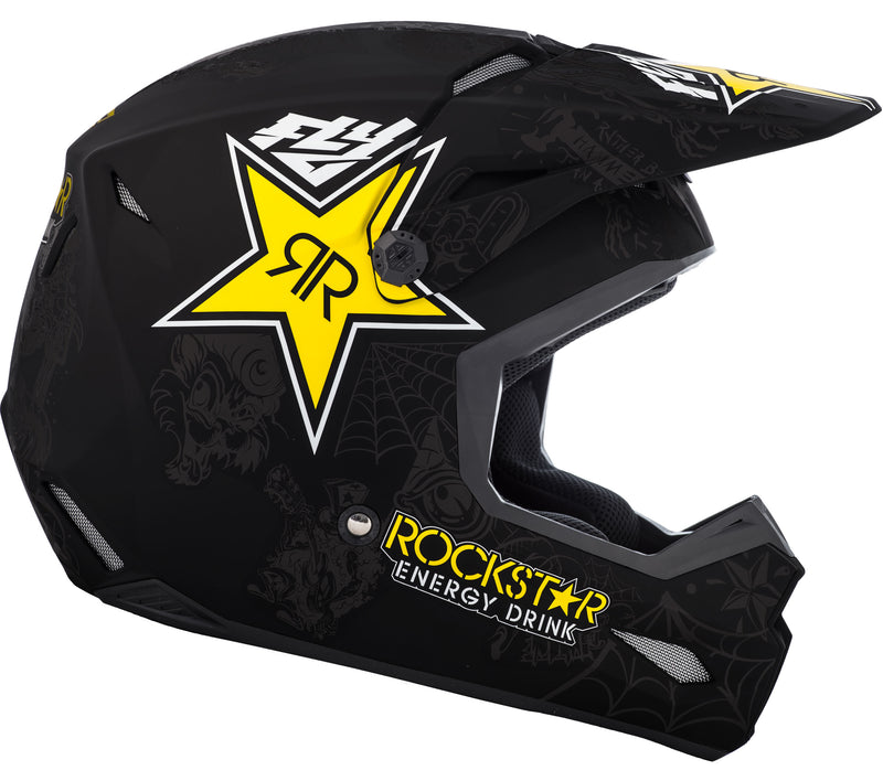 Load image into Gallery viewer, ELITE ROCKSTAR HELMET MATTE BLACK/GREY 2X 73-3308-9-2X image 6
