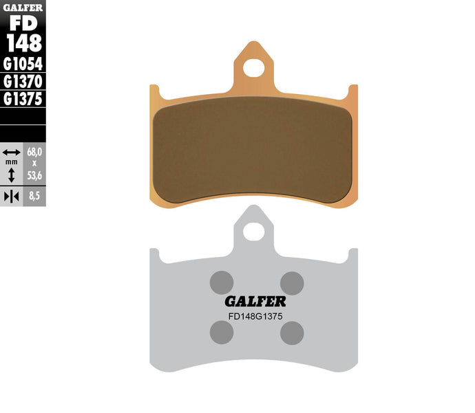 BRAKE PADS SINTERED CERAMIC FD148G1375 FD148G1375 image 1