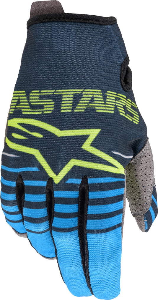 YOUTH RADAR GLOVES NAVY/AQUA LG 3541820-7630-L image 1