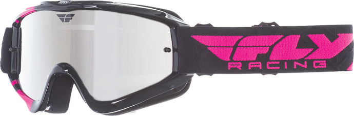 ZONE GOGGLE BLACK/PINK W/ CHROME/SMOKE LENS 37-3022 image 1