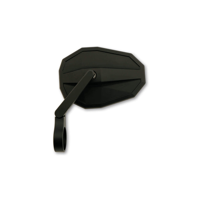 STRAIGHT BAR END MIRROR SHORT ARM EACH BLACK 301-176 image 1