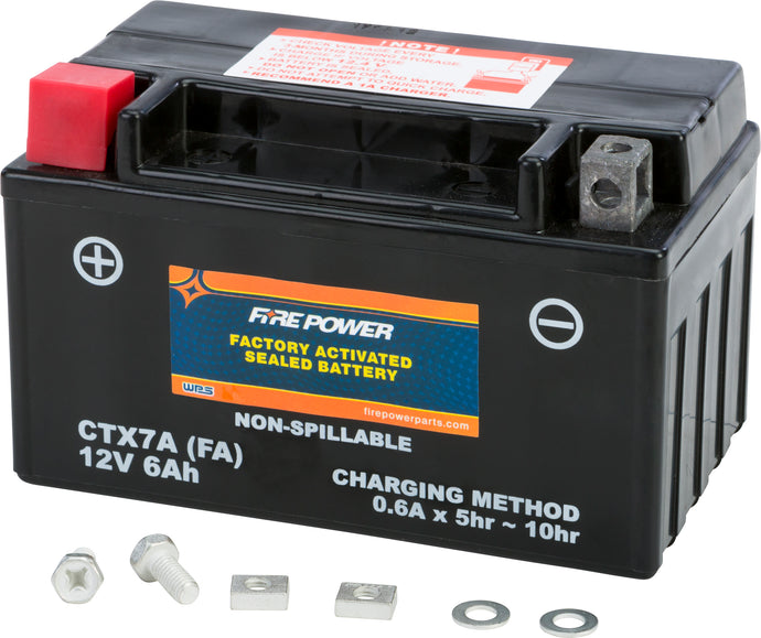 BATTERY CTX7A SEALED FACTORY ACTIVATED CTX7A-BS(FA) image 1