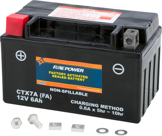 BATTERY CTX7A SEALED FACTORY ACTIVATED CTX7A-BS(FA) image 1