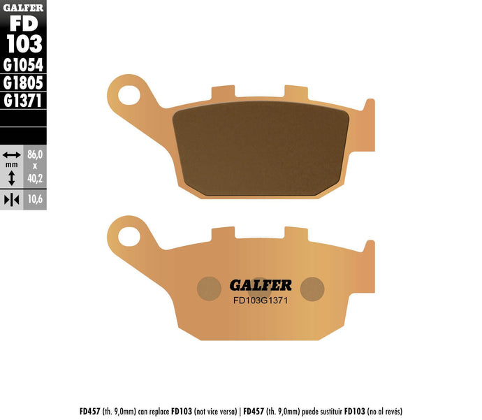BRAKE PADS SINTERED FD103G1371 FD103G1371 image 1