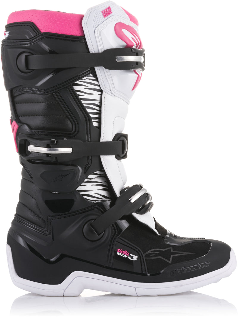 Load image into Gallery viewer, TECH 3 STELLA BOOTS BLACK/WHITE/PINK SZ 06 2013218-130-6 image 4
