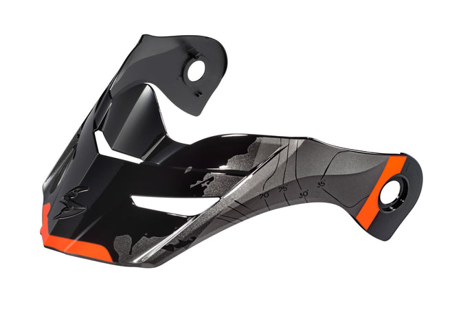 EXO-AT960 PEAK VISOR TOPOGRAPHIC BLACK/ORANGE 52-960-05 image 1
