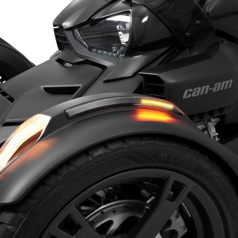 Load image into Gallery viewer, SLAYER FRONT FENDER LED LIGHT SMOKE LENS CAN 41-187ABK image 2

