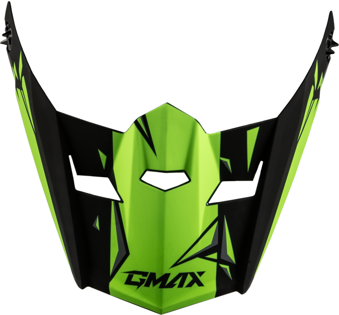 YOUTH MX-46Y UNSTABLE VISOR MATTE BLACK/GREEN YS-YL G0465222 image 1