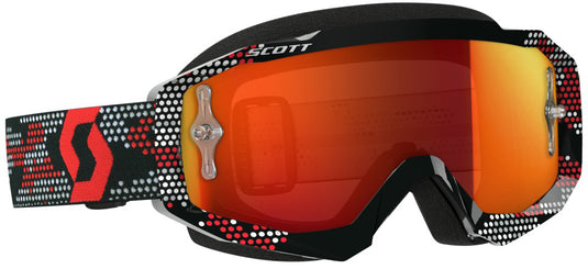 HUSTLE GOGGLE BLACK/RED W/ORANGE CHROME LENS 262592-1042280 image 1