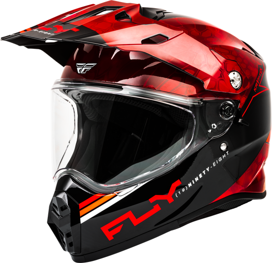 TREKKER KRYPTEK CONCEAL HELMET RED/BLACK MD 73-7029M image 1