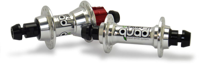 QUAD HUB 28H SILVER W/ 16 COG 30802 image 1