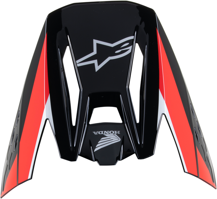 HONDA S-M5 HELMET VISOR BLACK/RED GLOSSY 8988023-1333-TU image 1